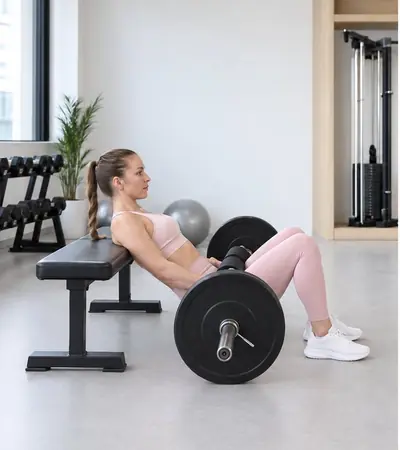 Barbell hip thrust