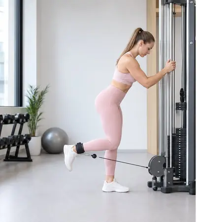 Cable glute kickback