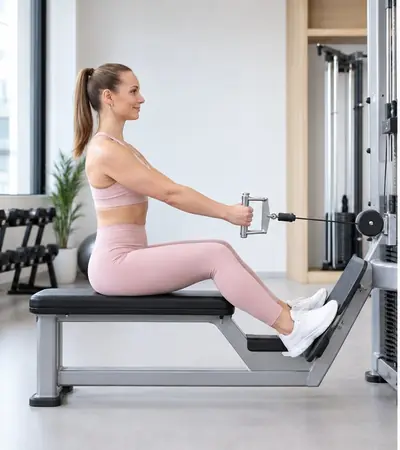 Seated cable row